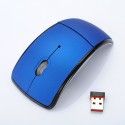 Popular wireless optical mouse 2.4G folding mouse creative folding switch feature Arc Mouse