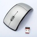 Popular wireless optical mouse 2.4G folding mouse creative folding switch feature Arc Mouse