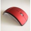 Popular wireless optical mouse 2.4G folding mouse creative folding switch feature Arc Mouse
