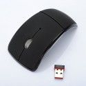 Popular wireless optical mouse 2.4G folding mouse creative folding switch feature Arc Mouse