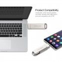 Cross border special purpose type-C / usb3.1 USB OTG rotating metal USB OEM customized logo