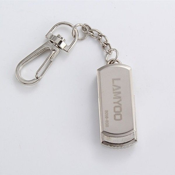 Blue rain Silver Disc USB disk metal rotating gift U disk 16g 4G 8g 32g U disk wholesale