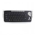 Factory direct wireless trackball keyboard Mini 2.4G wireless keyboard and mouse in one multimedia mouse keyboard set