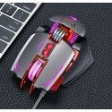 Cross border e-commerce thunder wolf V9 mechanical game mouse wired light USB foreign trade mouse Amazon eBay factory