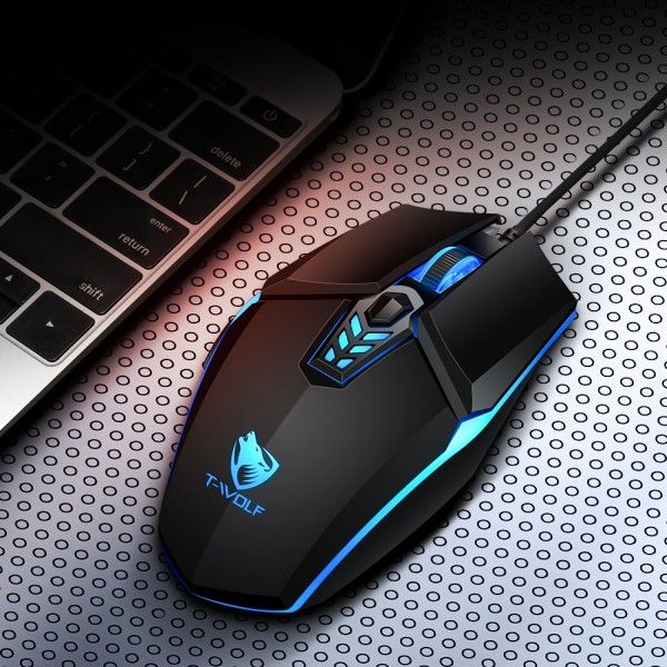 Thunder wolf g510 game mouse colorful breathing lamp luminous electronic competition wired mouse Amazon cross border mouse manufacturer