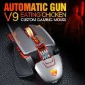 Cross border new eBay Amazon mechanical game mouse creative eat chicken Hong press gun USB luminous wired mouse