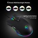 Mouse USB cable type-C photoelectric mouse RGB dazzling light game mouse factory dazzling cross border