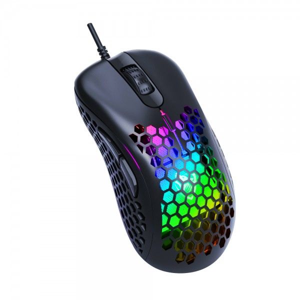Thunder wolf hole mouse hollow light weight electronic game computer mouse wired cross border Amazon wholesale