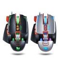 Cross border e-commerce thunder wolf V9 mechanical game mouse wired light USB foreign trade mouse Amazon eBay factory