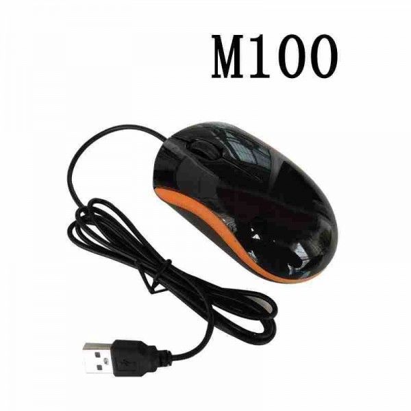 Optical cable mouse M100 electronic competition USB desktop computer cross border audio optical mouse M50 office and home