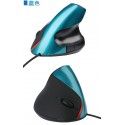 Factory wholesale new USB wired ergonomics vertical mouse upright wrist mouse 5-button photoelectric mouse