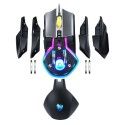 Cross border new eBay Amazon mechanical game mouse creative eat chicken Hong press gun USB luminous wired mouse