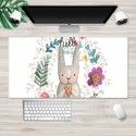 Ins Nordic mouse pad flower plant mouse pad large lock cartoon game mouse pad can be customized computer