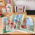Mouse pad cartoon hand painted little girl super large waterproof lock edge game mouse pad computer keyboard anti slip table pad