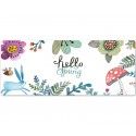 Ins Nordic mouse pad flower plant mouse pad large lock cartoon game mouse pad can be customized computer