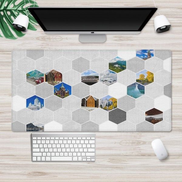 European and American style mouse pad can be customized extra large computer office thickened anti slip table pad