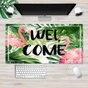 Ins Nordic wind pad mouse pad thickened large lock edge anti slip advertising pad wrapped desk pad white embryo customization