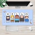Ins Nordic mouse pad flower plant mouse pad large lock cartoon game mouse pad can be customized computer