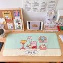 Mouse pad cartoon hand painted little girl super large waterproof lock edge game mouse pad computer keyboard anti slip table pad