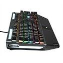 Iron ox real mechanical keyboard 104 key injection molding keycap keyboard metal waterproof splash computer game factory wholesale