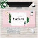 Ins Nordic wind pad mouse pad thickened large lock edge anti slip advertising pad wrapped desk pad white embryo customization