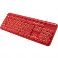 104 key mechanical keyboard crystal punk keycap backlight green axis office game keyboard