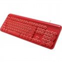 104 key mechanical keyboard crystal punk keycap backlight green axis office game keyboard
