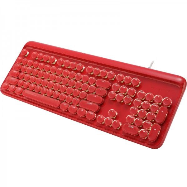 104 key mechanical keyboard crystal punk keycap backlight green axis office game keyboard