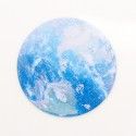 Personality dream planet mouse pad soft rubber pad small fresh student anti slip round notebook pad