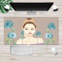 Nordic ins large locking cartoon game mouse pad can be customized computer office thickened non slip table pad