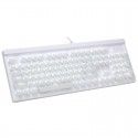 970 wired mechanical keyboard green axis backlight square ice crystal two color chocolate keycap game Office