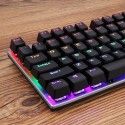Virtual battleship metal panel real mechanical keyboard green axis no rush road running lantern mechanical keyboard factory wholesale