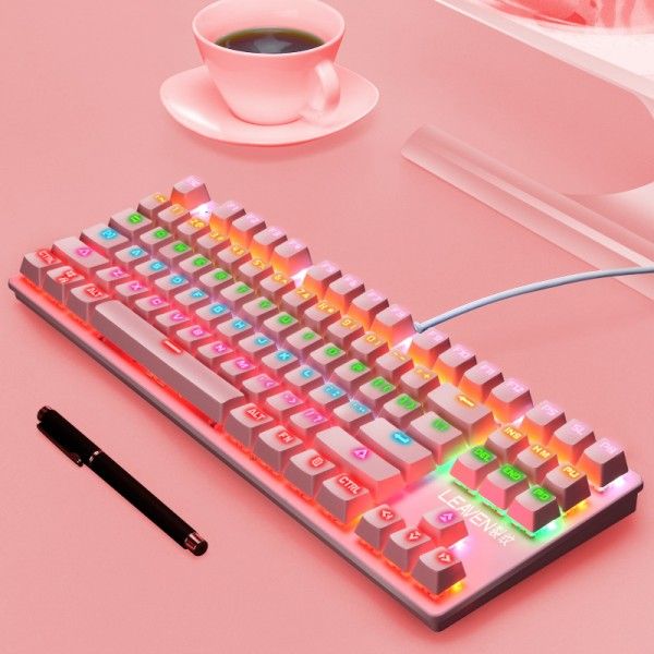 K550 green axis mechanical keyboard electronic competition USB luminous game keyboard real machinery cross border direct sales