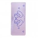 Girl heart table mat cute little white dog smiling face girl heart table mat mouse pad clay non stick hand table mat student