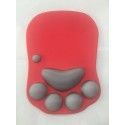 Top selling 3D cartoon mouse pad cat claw natural environmental protection silicone wrist guard mouse pad color self determined