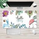 Ins Nordic mouse pad flower plant mouse pad large lock cartoon game mouse pad can be customized computer
