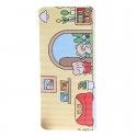 Mouse pad cartoon hand painted little girl super large waterproof lock edge game mouse pad computer keyboard anti slip table pad
