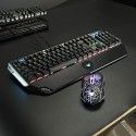 Iron ox real mechanical keyboard 104 key injection molding keycap keyboard metal waterproof splash computer game factory wholesale