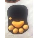 Top selling 3D cartoon mouse pad cat claw natural environmental protection silicone wrist guard mouse pad color self determined