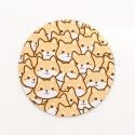 Personality dream planet mouse pad soft rubber pad small fresh student anti slip round notebook pad
