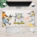 Large locking cartoon game mouse pad can be customized for computer office thickened non slip table pad