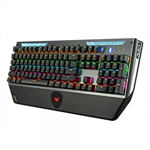 Iron ox real mechanical keyboard 104 key injection molding keycap keyboard metal waterproof splash computer game factory wholesale