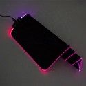 Enlarge and thicken RGB luminous game mouse pad, lock edge magic light mode RGB glare electronic competition mouse pad 