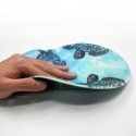 Pu anti slip bottom Lycra cloth face silicone wrist pad wrist support environmental protection silicone wrist pad manufacturer