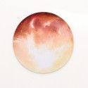Personality dream planet mouse pad soft rubber pad small fresh student anti slip round notebook pad