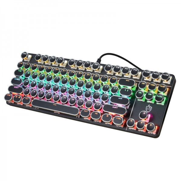 917 word punk mechanical keyboard 87 key game office keyboard