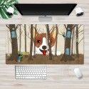 Ins Nordic mouse pad flower plant mouse pad large lock cartoon game mouse pad can be customized computer