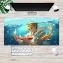 Ins Nordic mouse pad flower plant mouse pad large lock cartoon game mouse pad can be customized computer