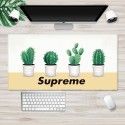Ins Nordic wind pad mouse pad thickened large lock edge anti slip advertising pad wrapped desk pad white embryo customization