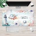 Large locking cartoon game mouse pad can be customized for computer office thickened non slip table pad